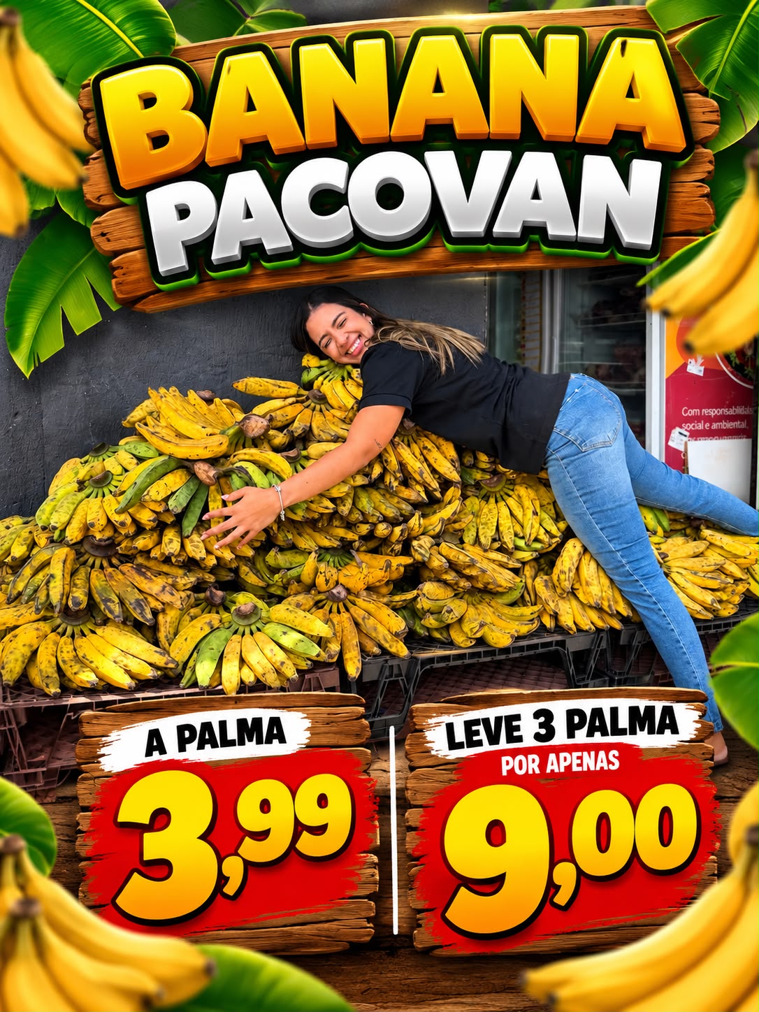 Arte da oferta: Banana Pacovan