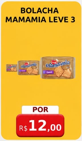 Arte da oferta: Bolacha Mamamia Leve 3