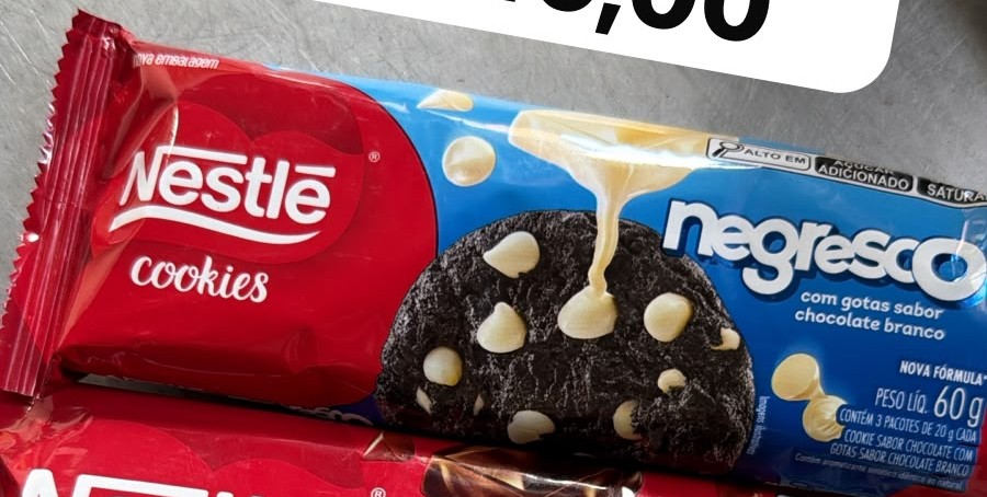 Arte da oferta: Biscoito Negresco Cookies Leve 3