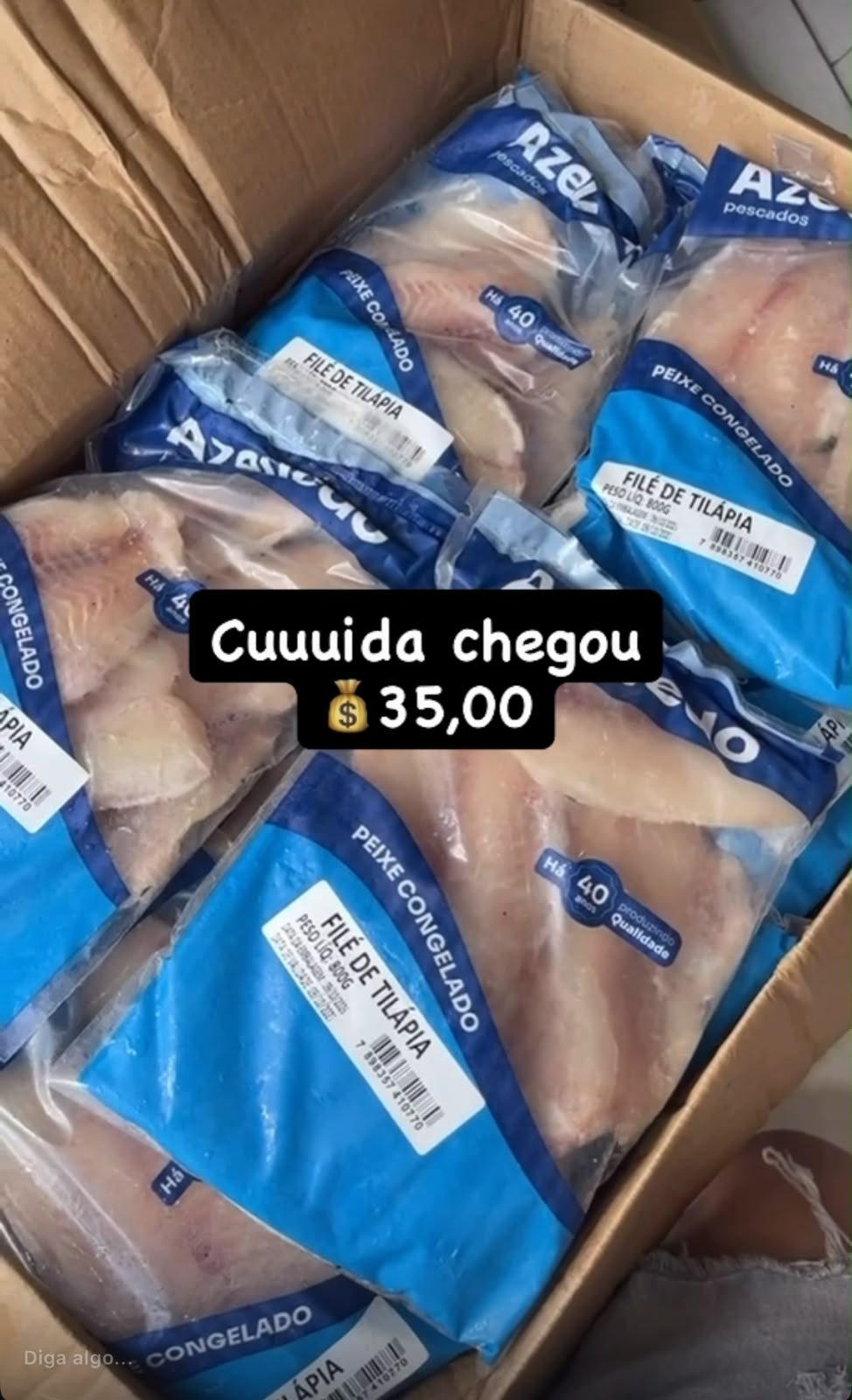 Arte da oferta: Filé de Tilápia 800g