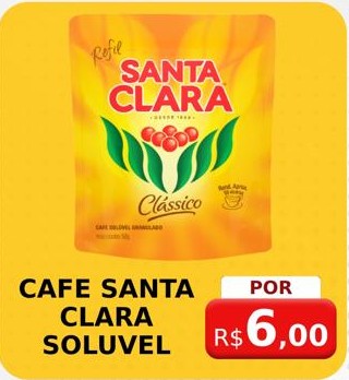 Arte da oferta: Cafe Santa Clara Soluvel