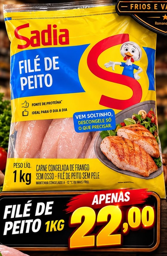 Arte da oferta: Filé de Peito 1kg