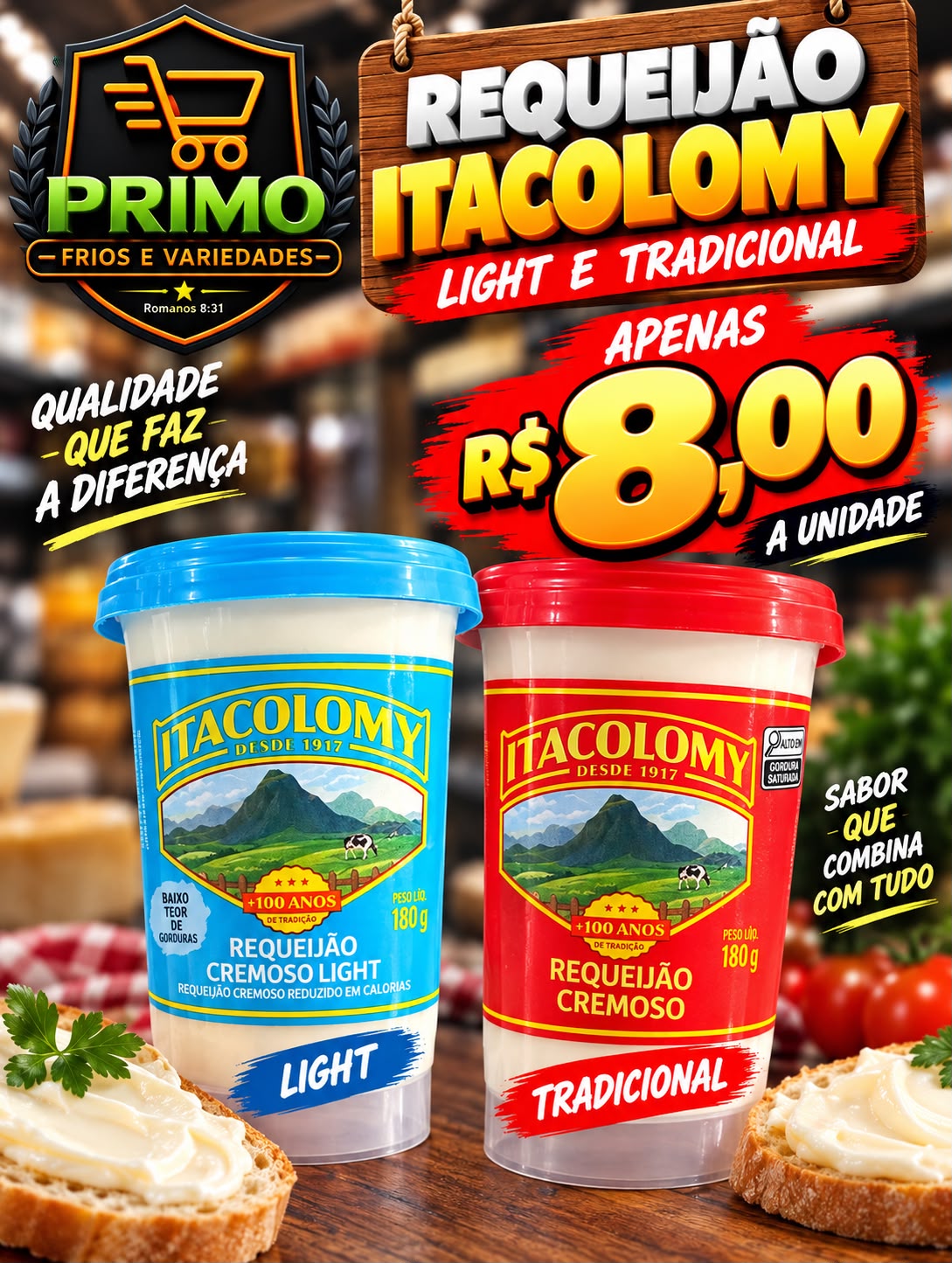 Requeijão Itacolomy