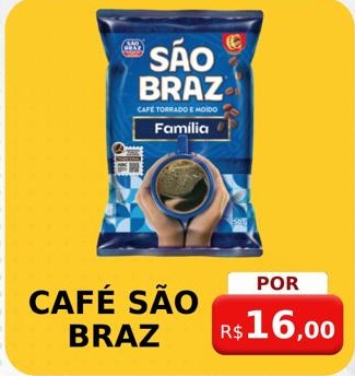 Arte da oferta: Cafe Sao Braz