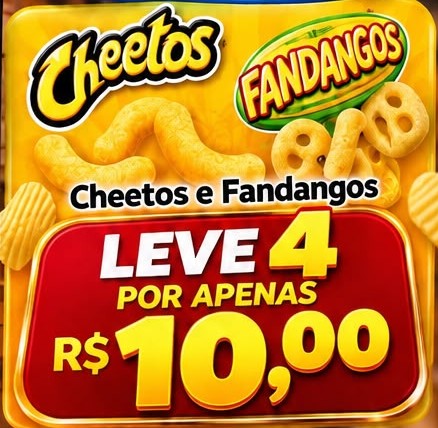 Arte da oferta: Cheetos e Fandangos Leve 4