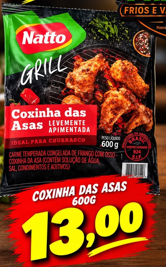 Arte da oferta: Coxinha das Asas 600g