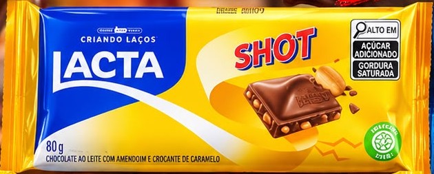 Arte da oferta: Chocolate Lacta Shot 80g
