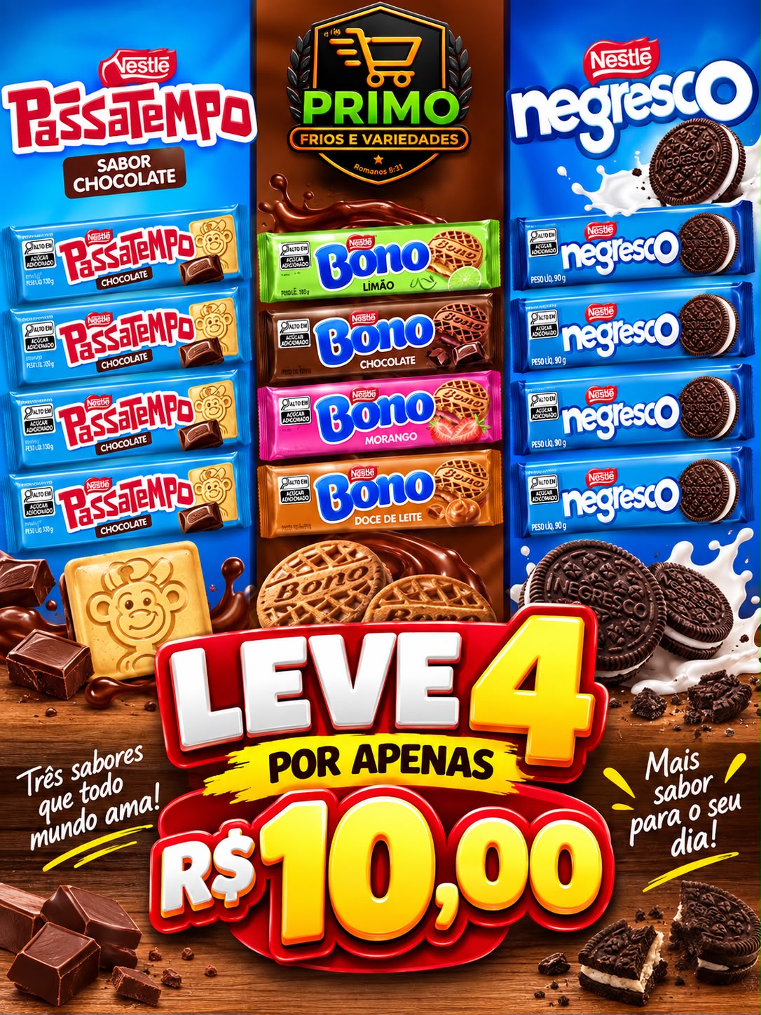 Biscoitos Nestlé Sortidos
