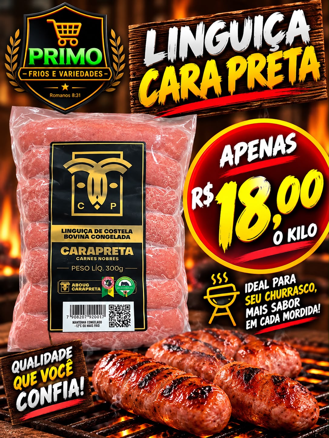 Linguiça Cara Preta