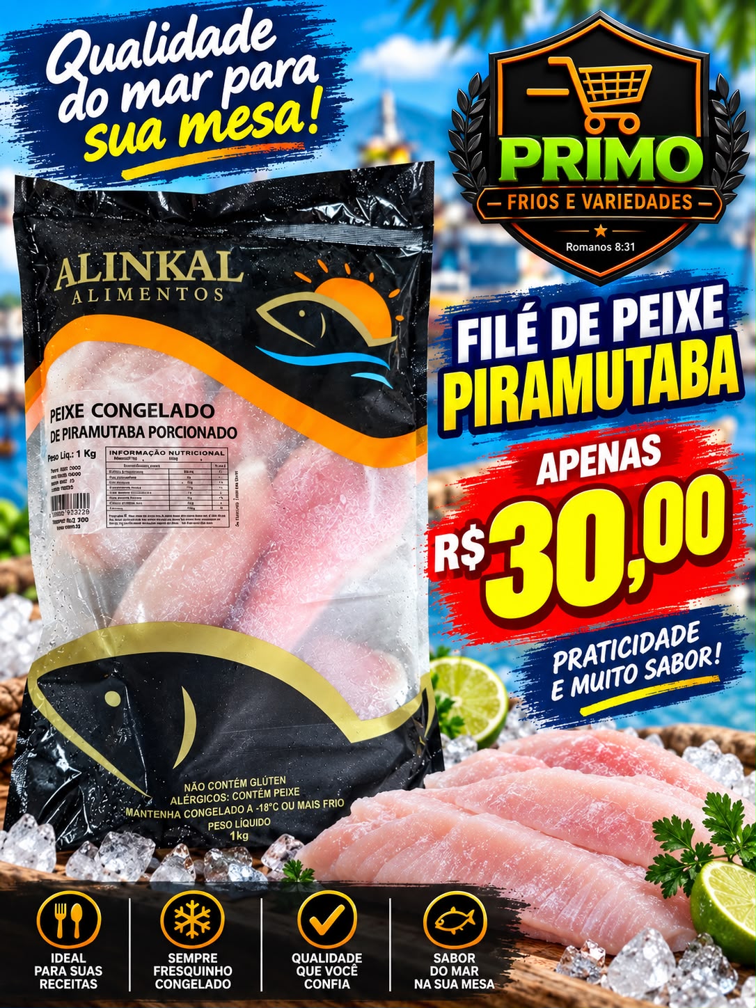 Filé de Peixe Piramutaba