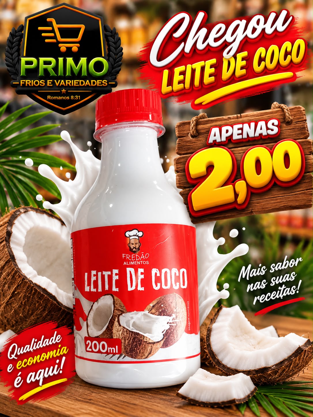 Leite de Coco 200ml