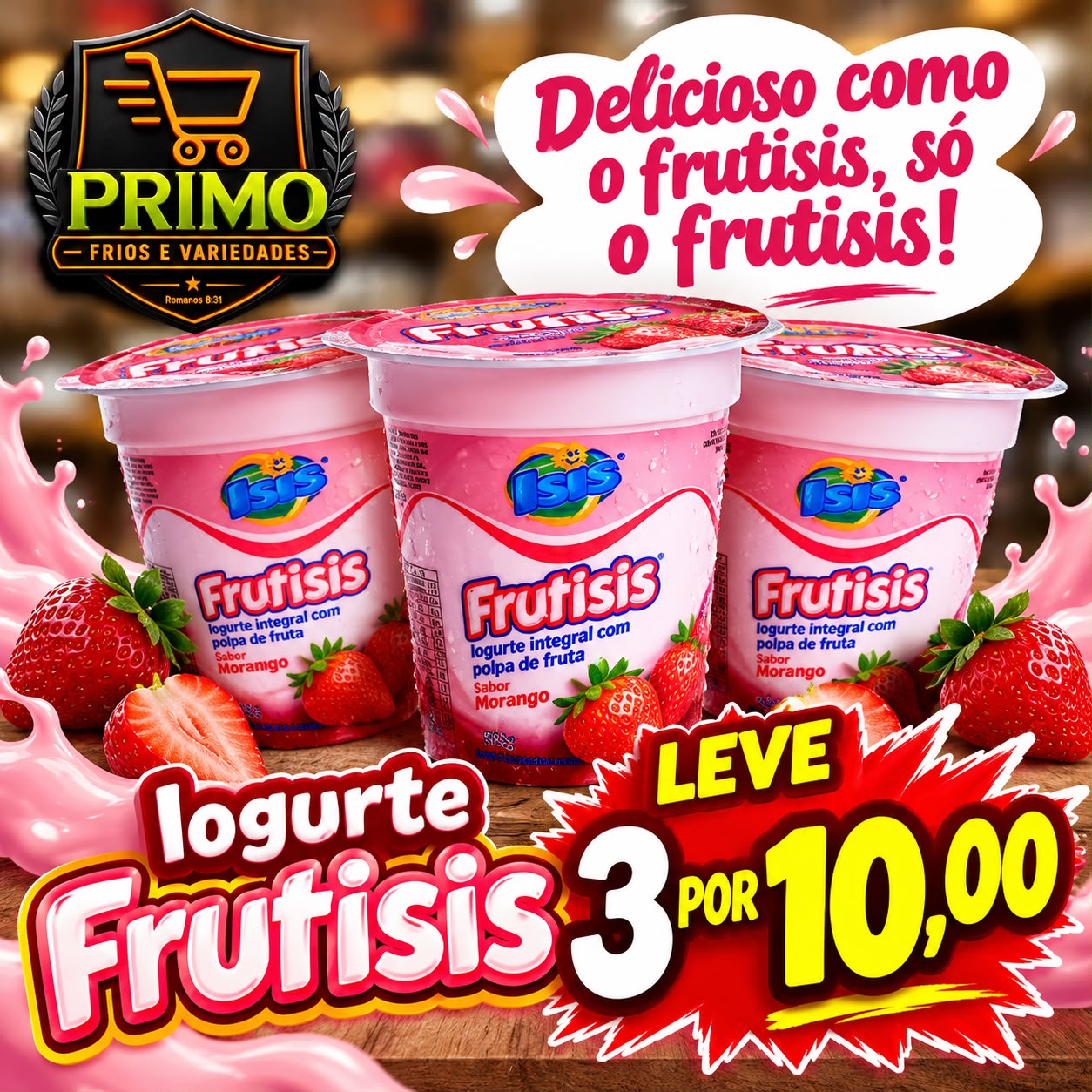 Arte da oferta: Iogurte Frutisis Leve 3