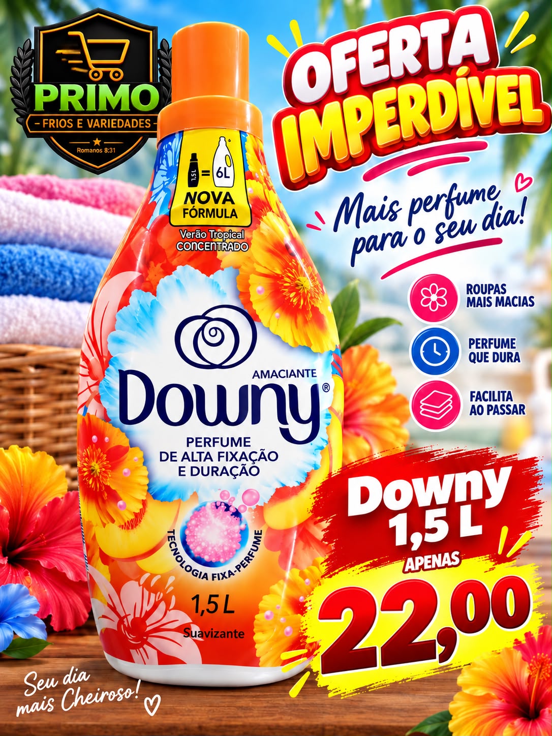 Amaciante Downy 1,5L