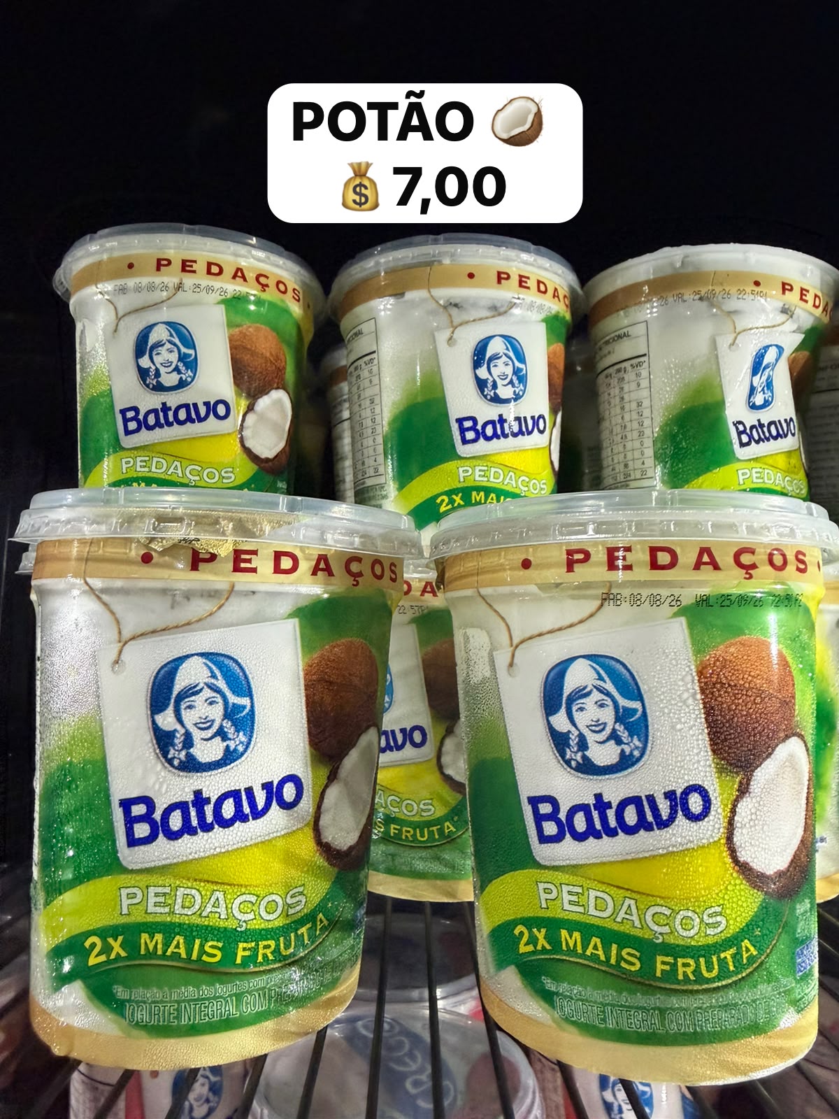 Arte da oferta: Iogurte Batavo Pedaços