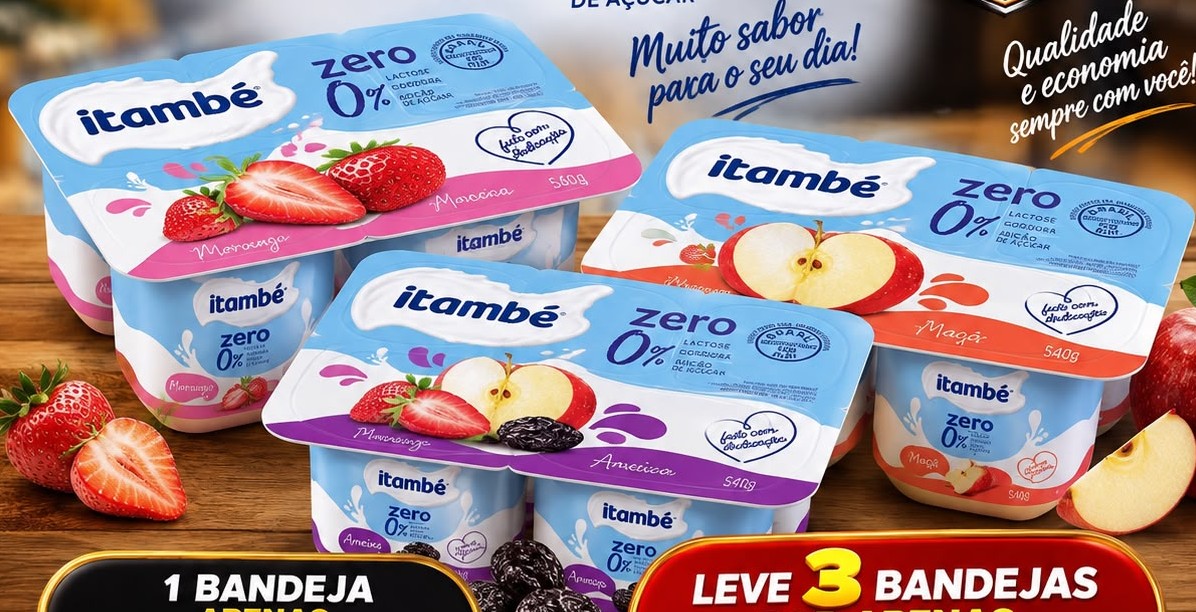 Arte da oferta: Iogurte Itambé Zero 0% Leve 1