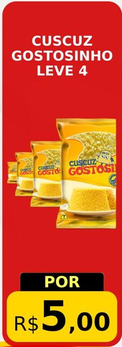 Arte da oferta: Cuscuz Gostosinho Leve 4