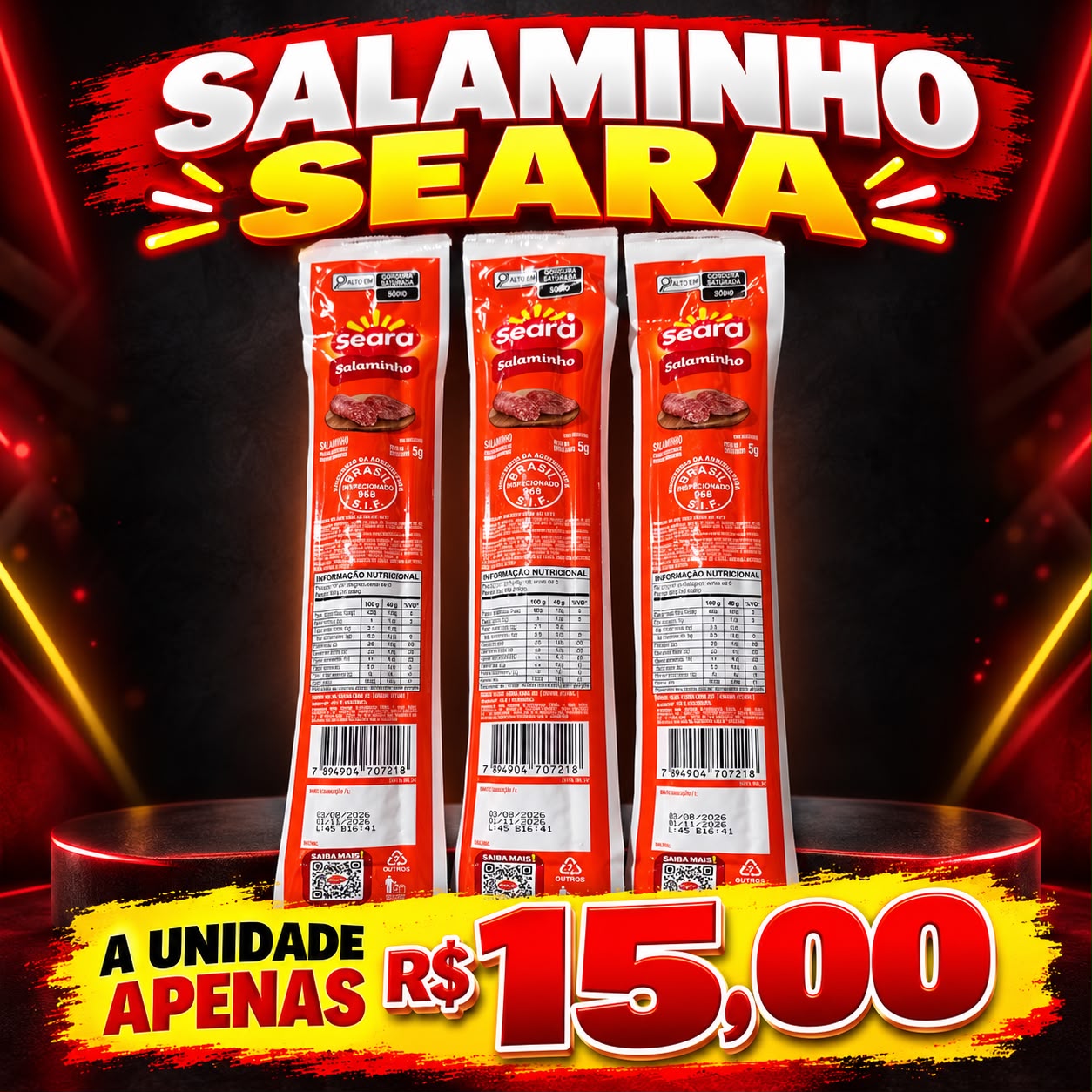 Arte da oferta: Salaminho Seara