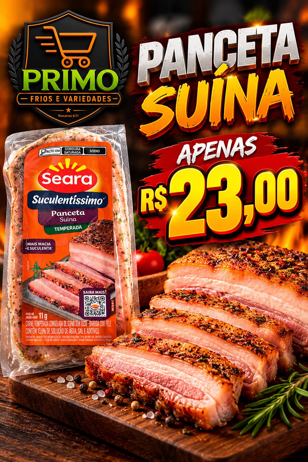Arte da oferta: Panceta Suína