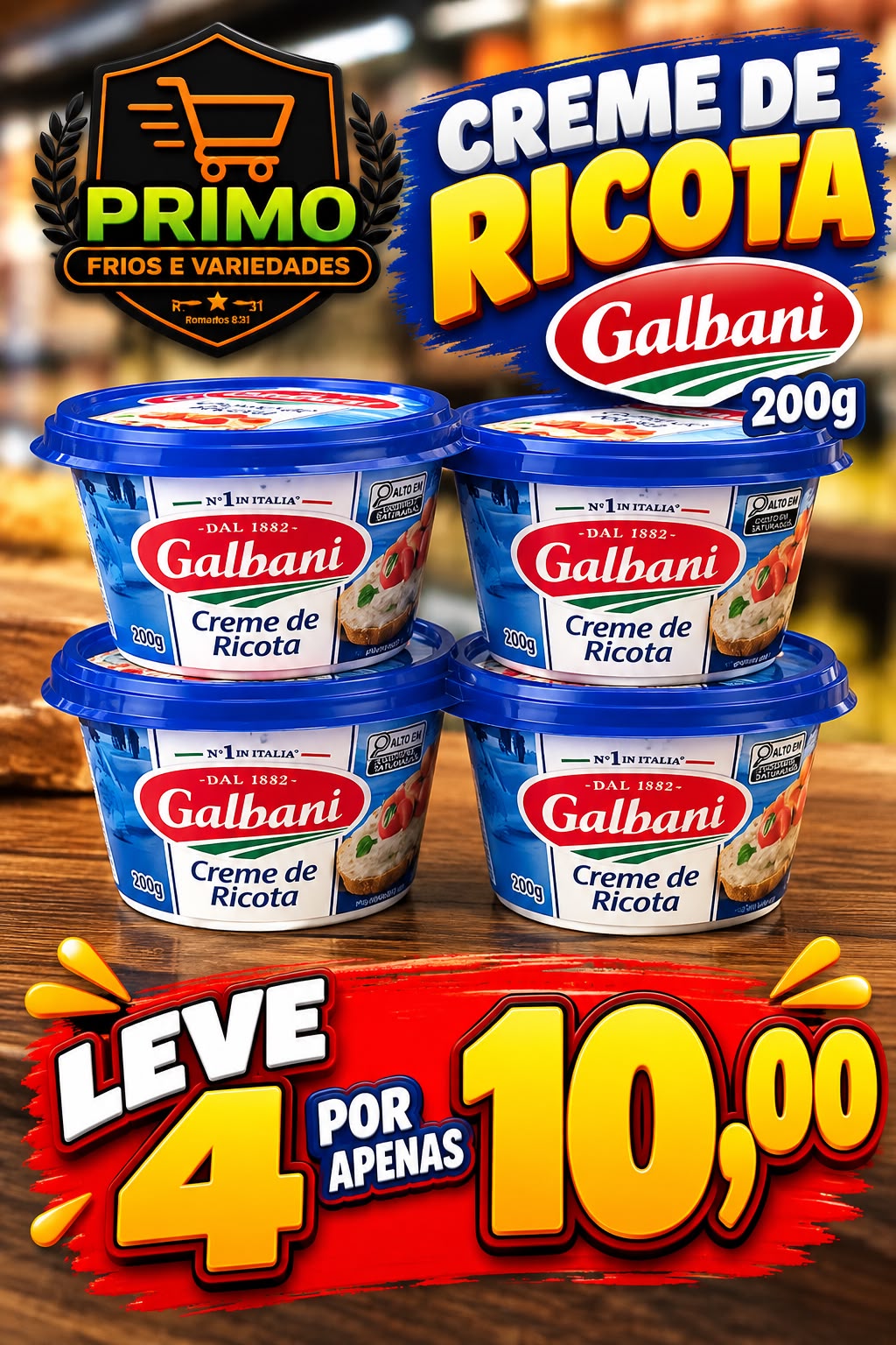 Arte da oferta: Creme de Ricota Galbani 200g Leve 4