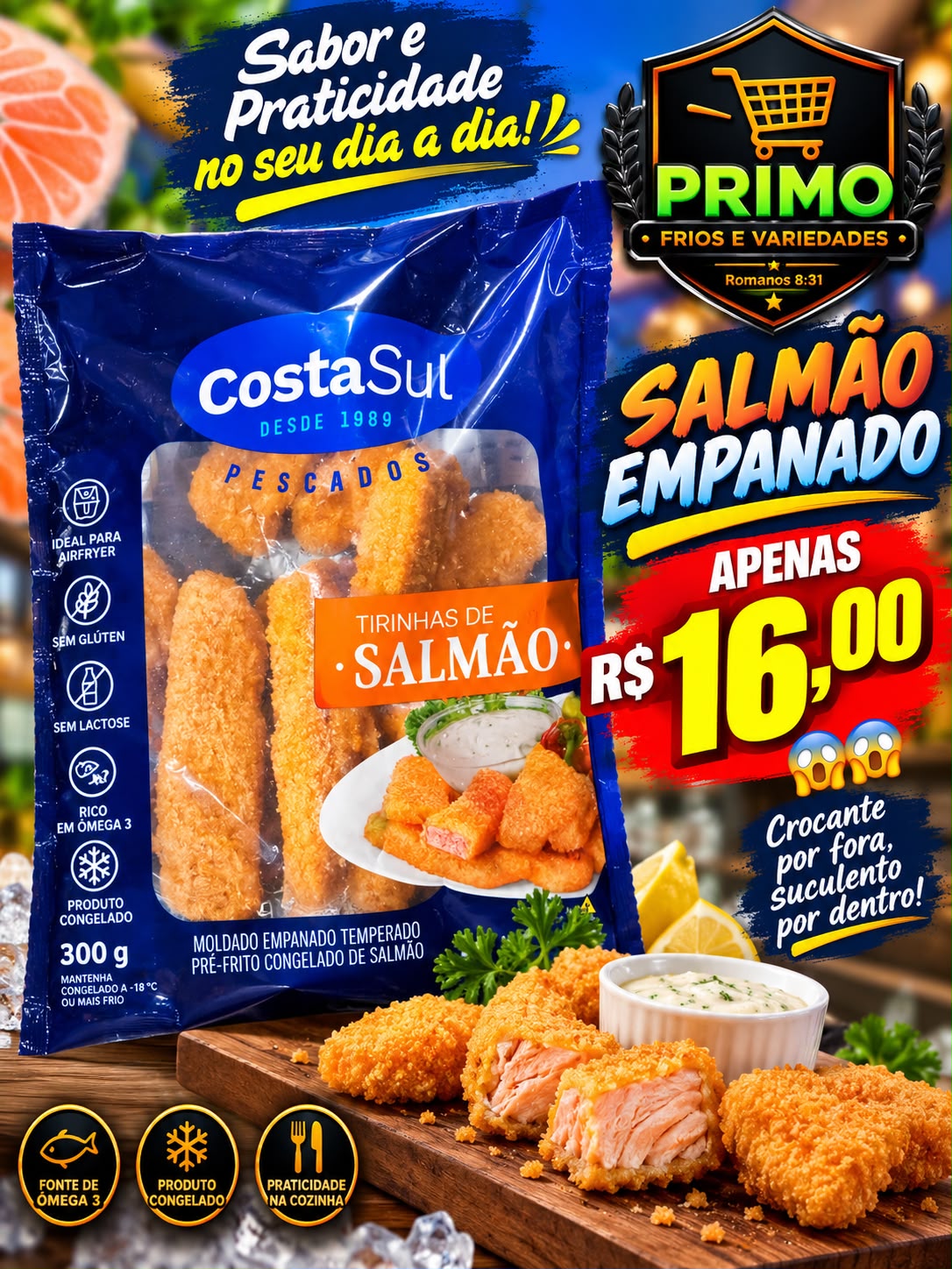 Salmão Empanado Costa Sul 300g