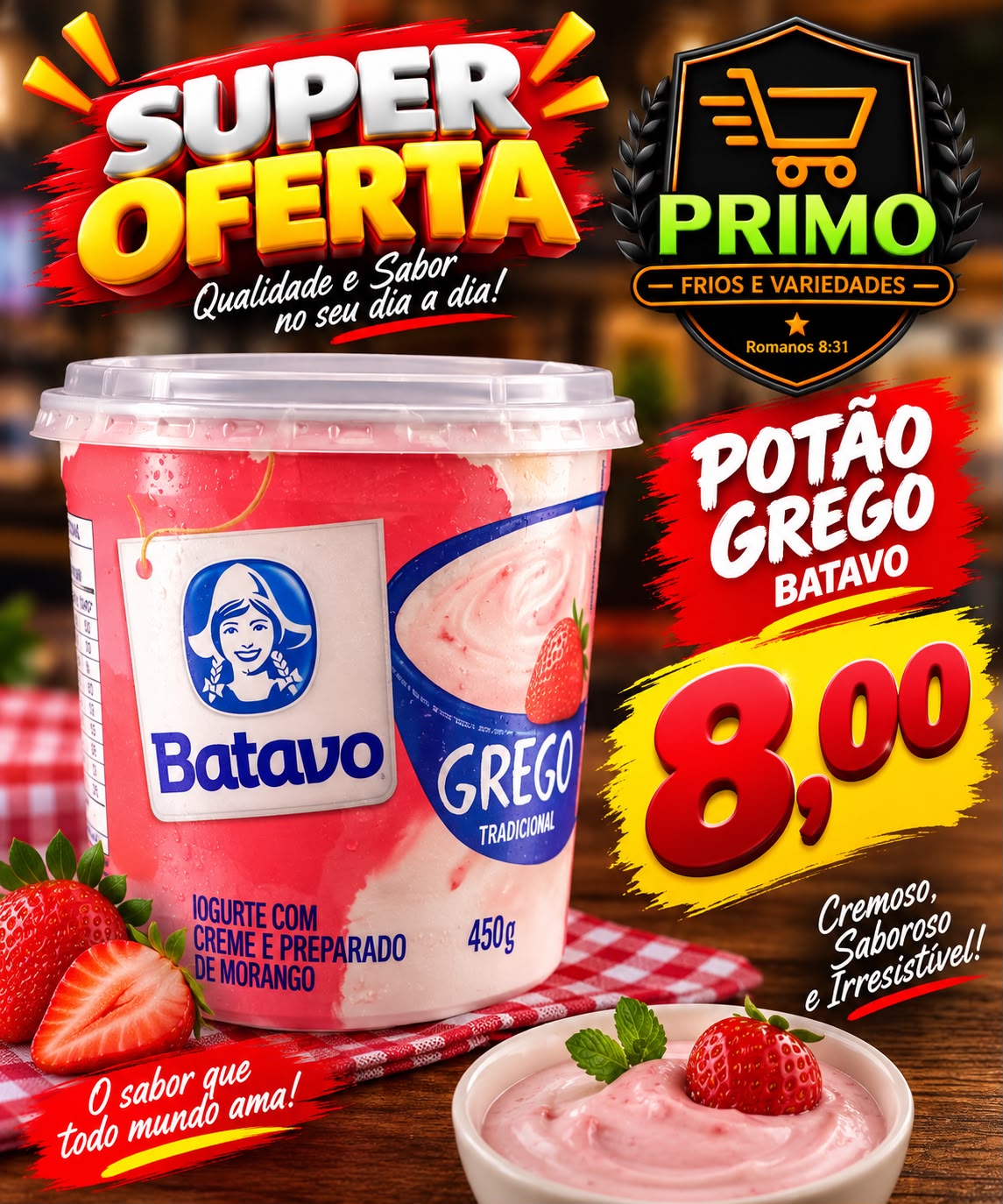 Iogurte Grego Batavo 450g
