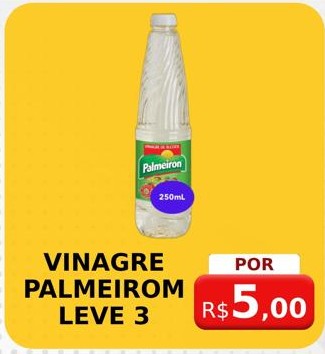 Arte da oferta: Vinagre Palmeirom Leve 3